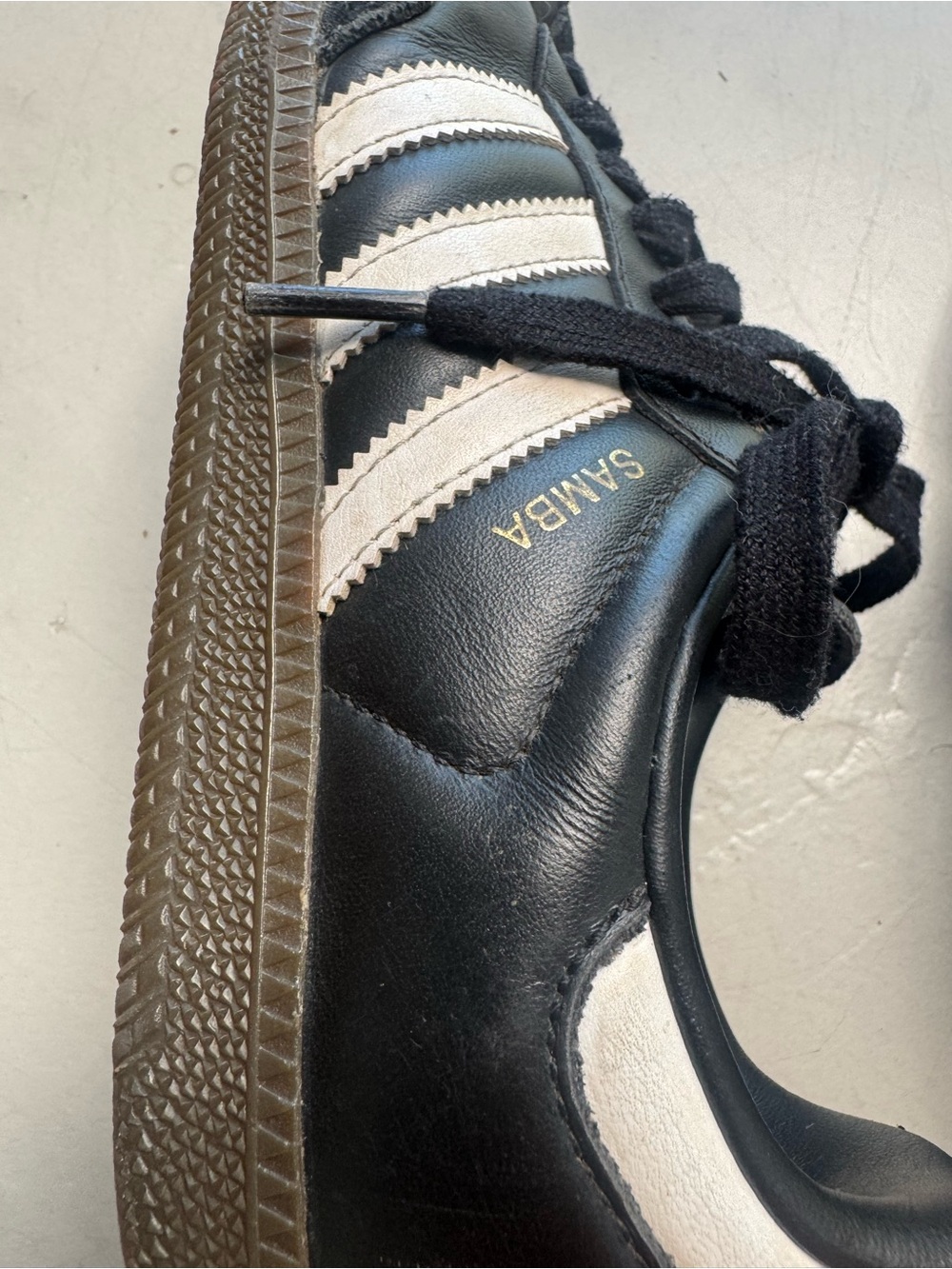 Adidas Black Samba size Euro 38 in good condition
